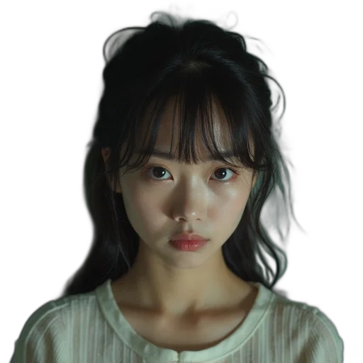 face, mask, hair, creature transparent PNG cut-out