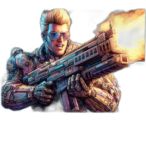 weapon, jacket, staff, concept art transparent PNG cut-out