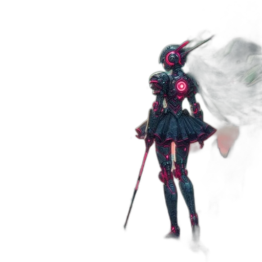 robot, weapon, concept art, fantasy art transparent PNG cut-out