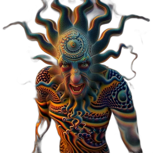 mask, creature, face, hair transparent PNG cut-out