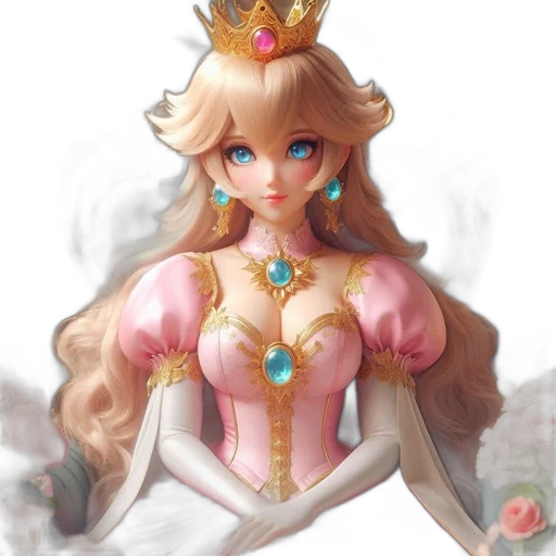 crown, jewelry, dress, fantasy art transparent PNG cut-out