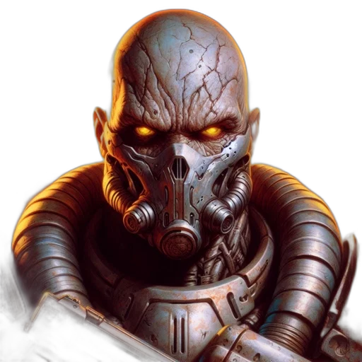 mask, robot, face, concept art transparent PNG cut-out