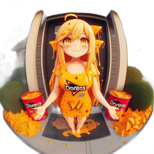 food, dress, robot, pixel art transparent PNG cut-out
