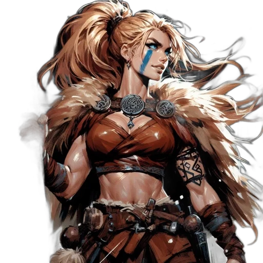 fantasy art, concept art, comic book art, anime transparent PNG cut-out