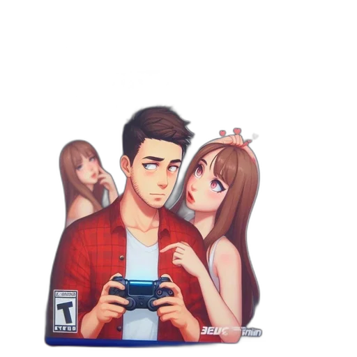 pixel art, anime, cartoon, concept art transparent PNG cut-out