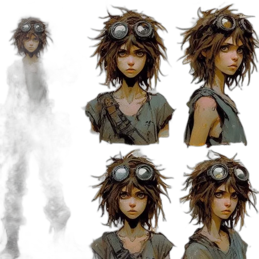 concept art, fantasy art, comic book art, photorealistic transparent PNG cut-out
