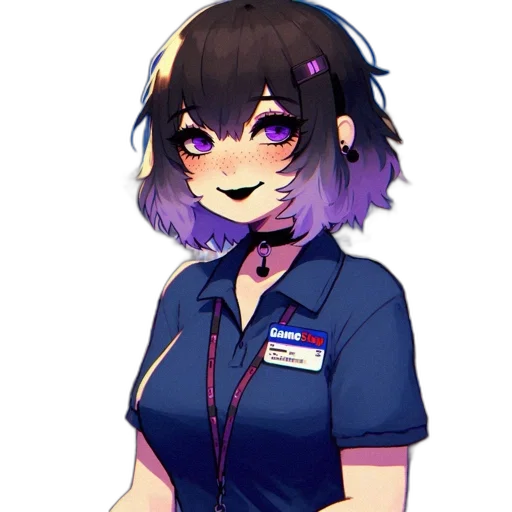 staff, hair, creature, face transparent PNG cut-out