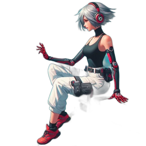 robot, weapon, concept art, pixel art transparent PNG cut-out