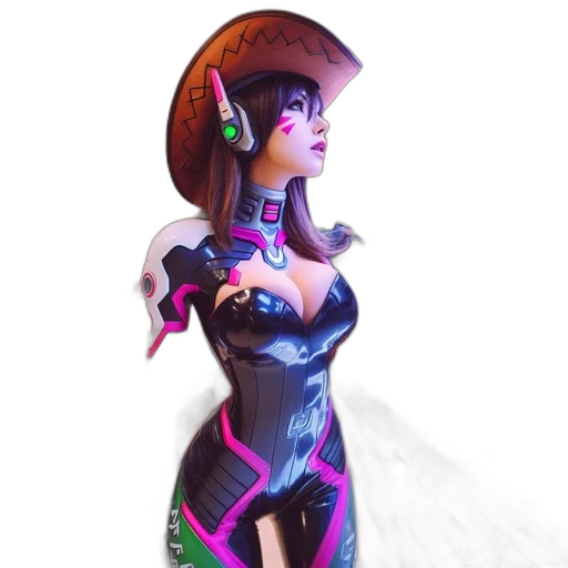 robot, dress, staff, mask transparent PNG cut-out