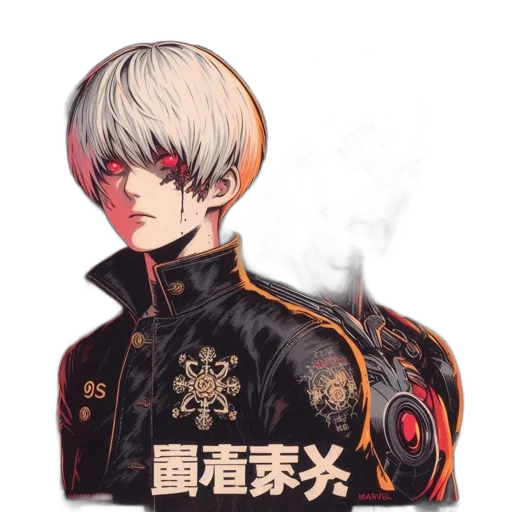 jacket, staff, mask, face transparent PNG cut-out