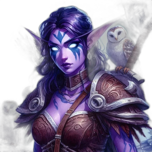 face, fantasy art, concept art, comic book art transparent PNG cut-out