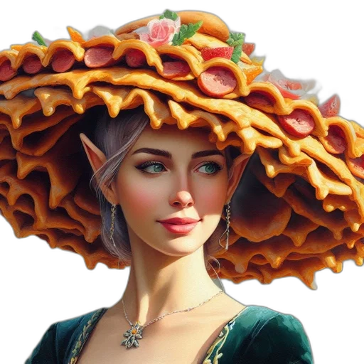 hat, dress, food, crown transparent PNG cut-out