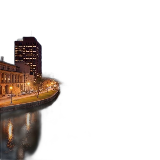 building, photorealistic, 3d render, concept art transparent PNG cut-out