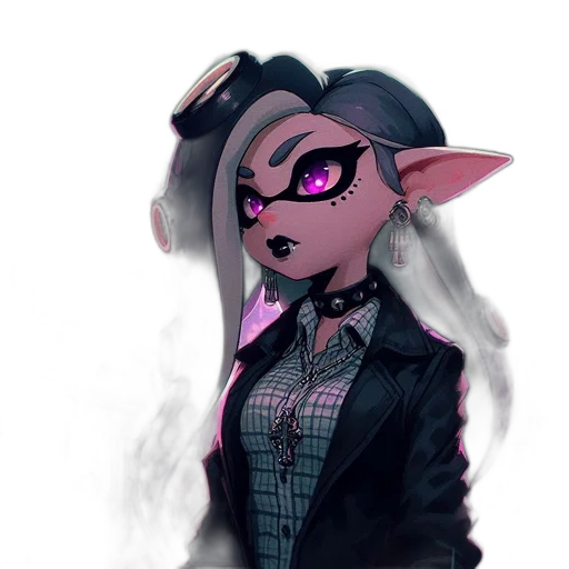jacket, mask, staff, dress transparent PNG cut-out
