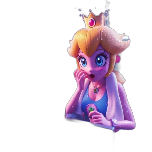crown, staff, dress, creature transparent PNG cut-out