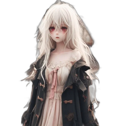 dress, staff, face, jacket transparent PNG cut-out