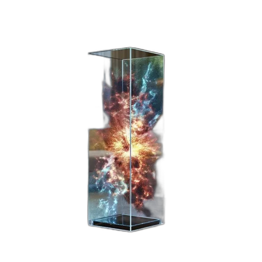 3d render, concept art, outer space, transparent transparent PNG cut-out