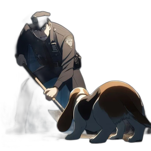animal, creature, staff, weapon transparent PNG cut-out