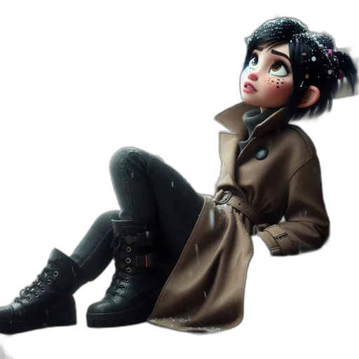 jacket, staff, shoes, concept art transparent PNG cut-out