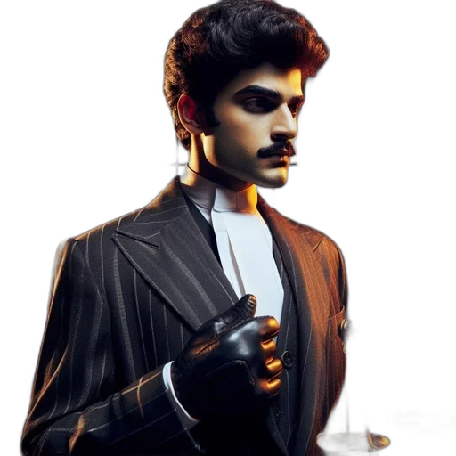 jacket, robot, staff, mask transparent PNG cut-out
