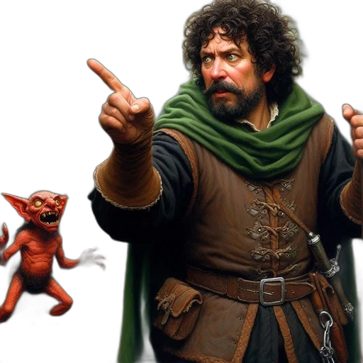 concept art, fantasy art, man, medieval transparent PNG cut-out