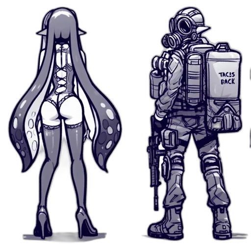 robot, weapon, cyberpunk, concept art transparent PNG cut-out