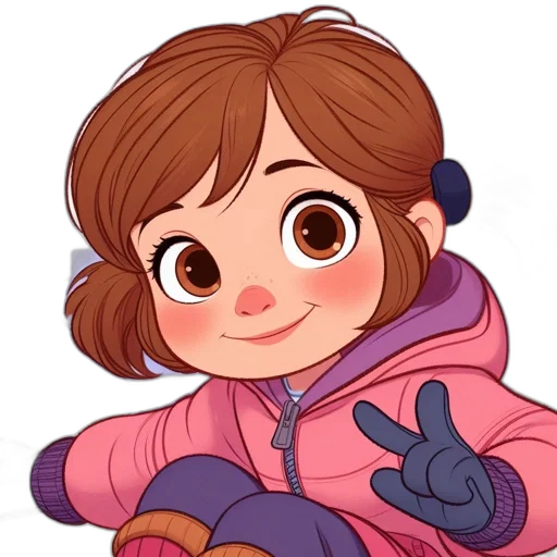 jacket, face, creature, staff transparent PNG cut-out