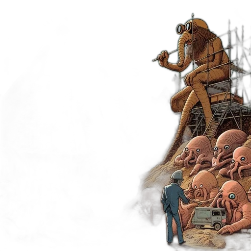 concept art, comic book art, fantasy art, otherworldly transparent PNG cut-out