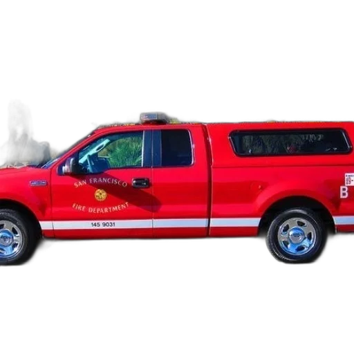 car, fire, red, san transparent PNG cut-out