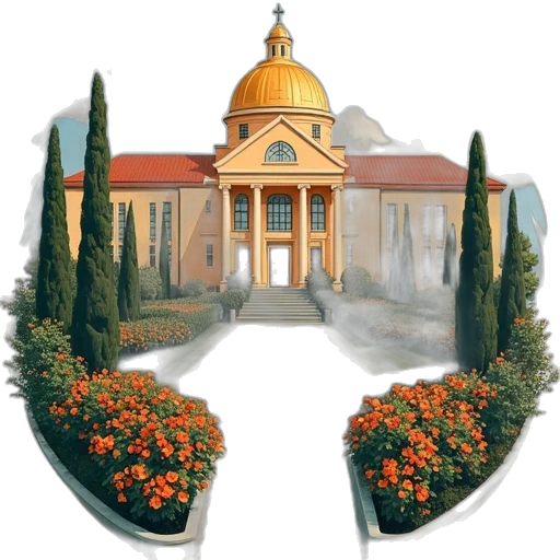 crown, building, photorealistic, concept art transparent PNG cut-out