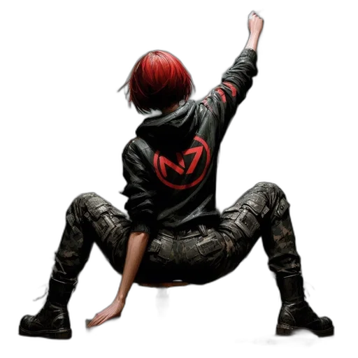 jacket, concept art, pixel art, cyberpunk transparent PNG cut-out