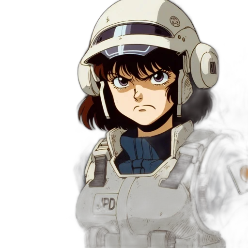 robot, face, weapon, anime transparent PNG cut-out