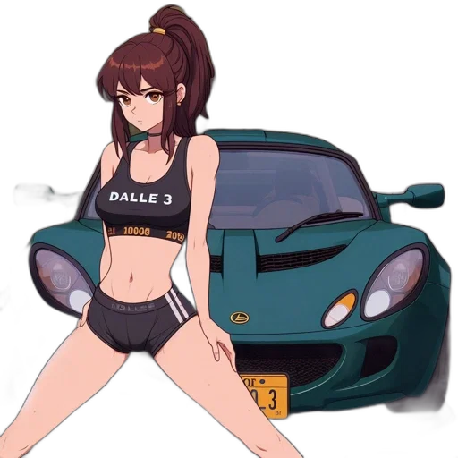 car, weapon, dress, anime transparent PNG cut-out