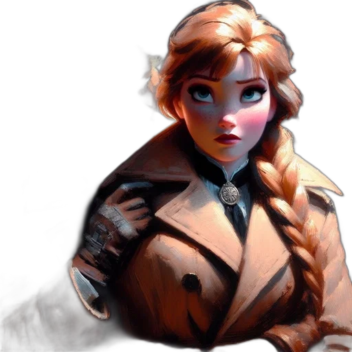 jacket, face, staff, robot transparent PNG cut-out
