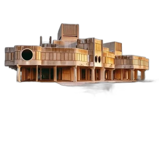 building, crown, furniture, 3d render transparent PNG cut-out