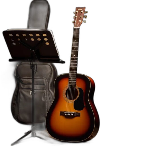 3d render, photorealistic, guitar, music transparent PNG cut-out