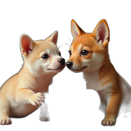 animal, food, photorealistic, 3d render transparent PNG cut-out