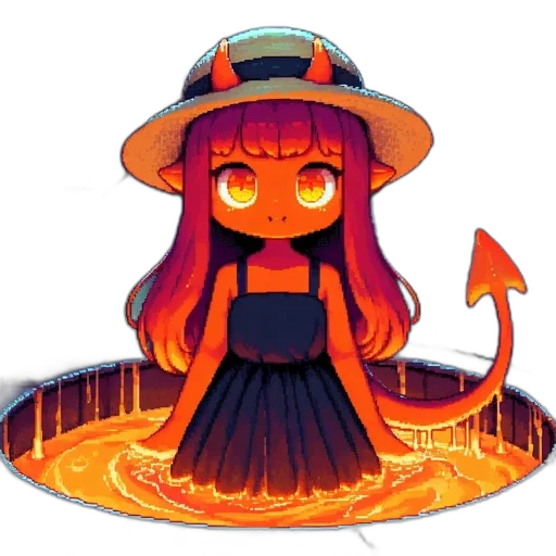 hat, staff, creature, dragon transparent PNG cut-out