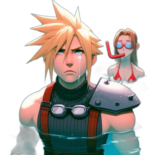 weapon, sword, face, creature transparent PNG cut-out