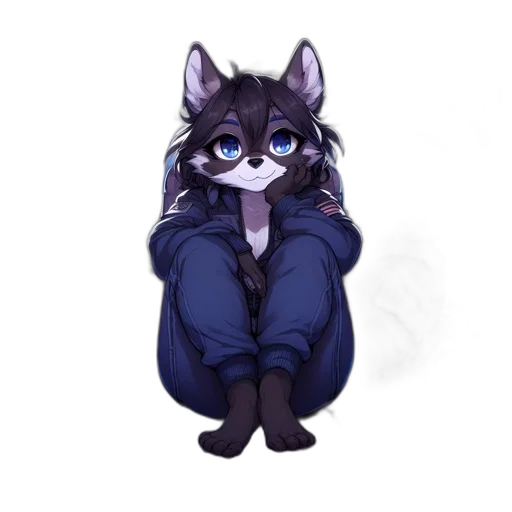 jacket, staff, animal, creature transparent PNG cut-out
