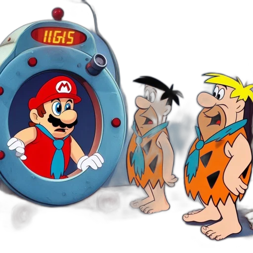 concept art, cartoon, underwater, mario transparent PNG cut-out