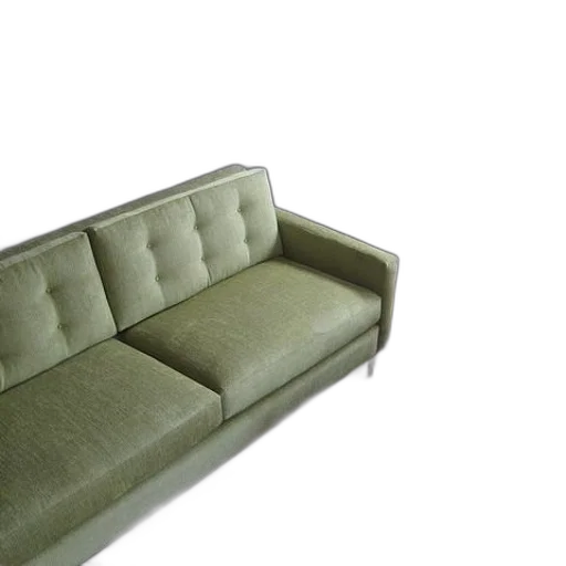 furniture, 3d render, photorealistic, green transparent PNG cut-out