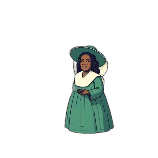 dress, hat, staff, pixel art transparent PNG cut-out