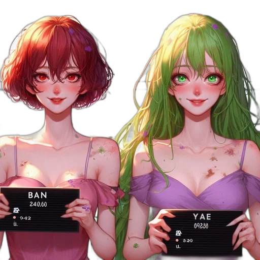 hair, anime, cyberpunk, concept art transparent PNG cut-out