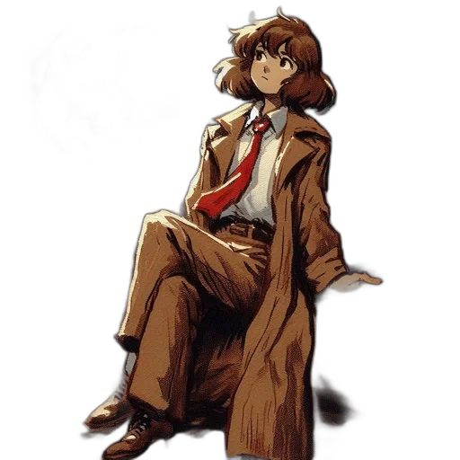 jacket, staff, animal, creature transparent PNG cut-out