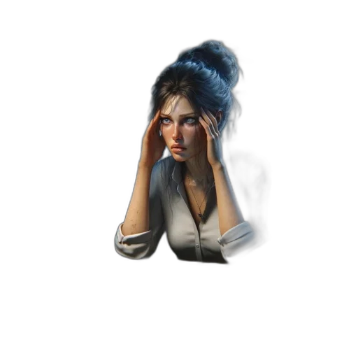 hat, jacket, face, jewelry transparent PNG cut-out