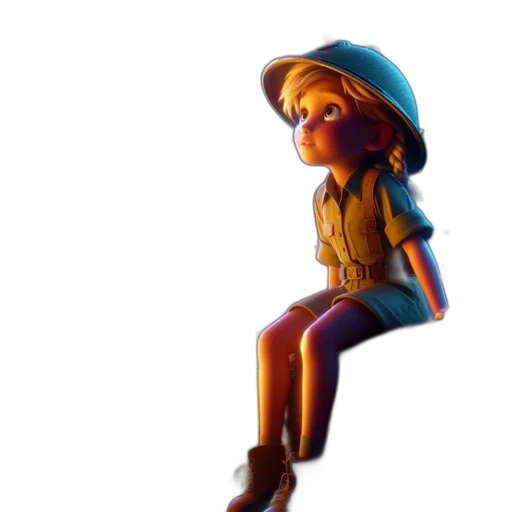 hat, staff, dress, face transparent PNG cut-out