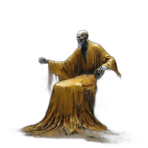 creature, staff, mask, hair transparent PNG cut-out