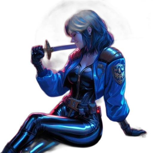 jacket, staff, sword, weapon transparent PNG cut-out