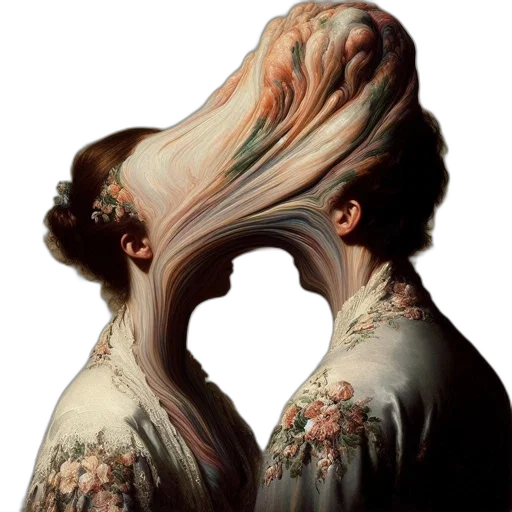 mask, face, dress, hair transparent PNG cut-out